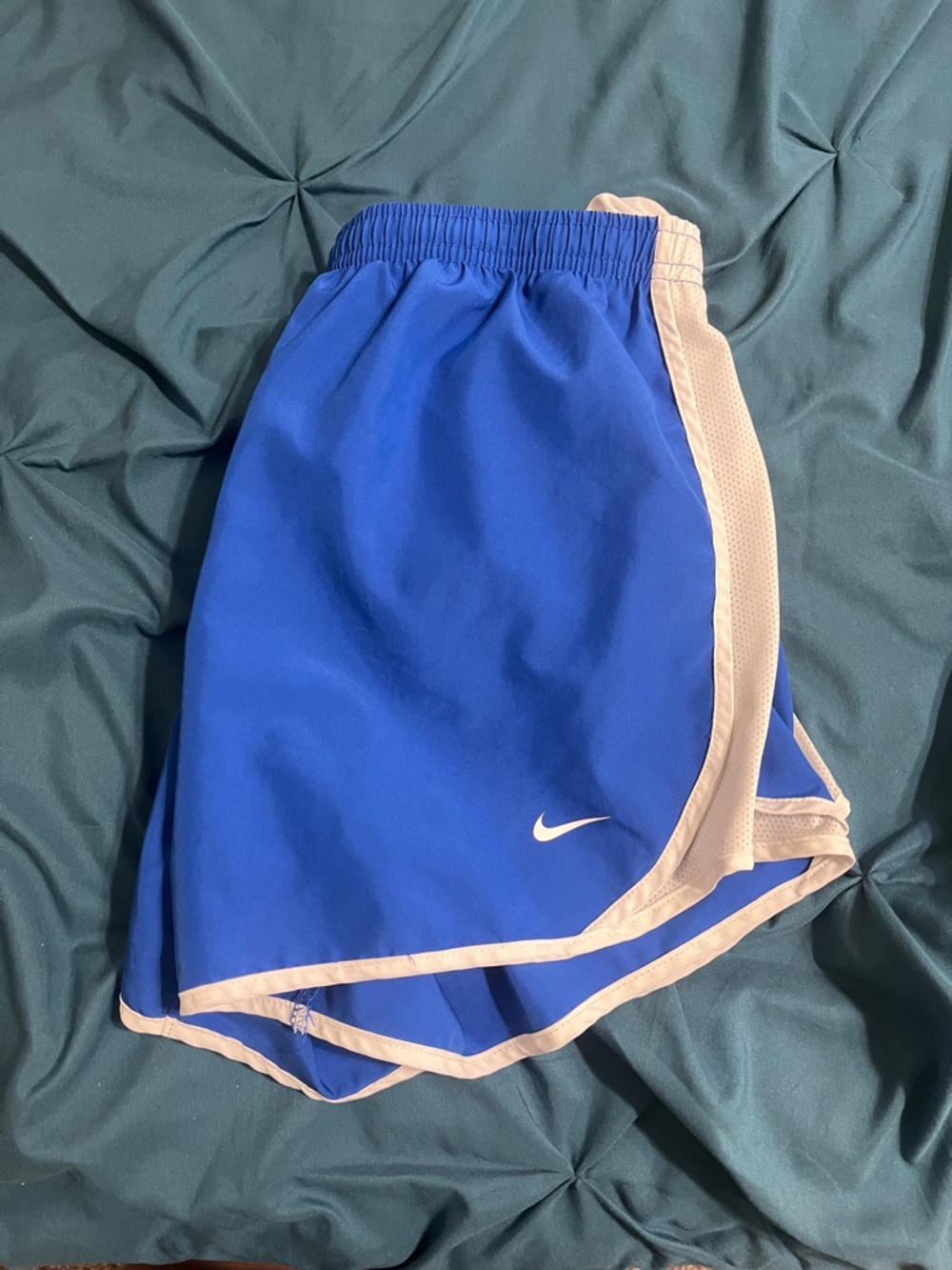 Nike Royal Blue Running Shorts with Pale Pink Trim